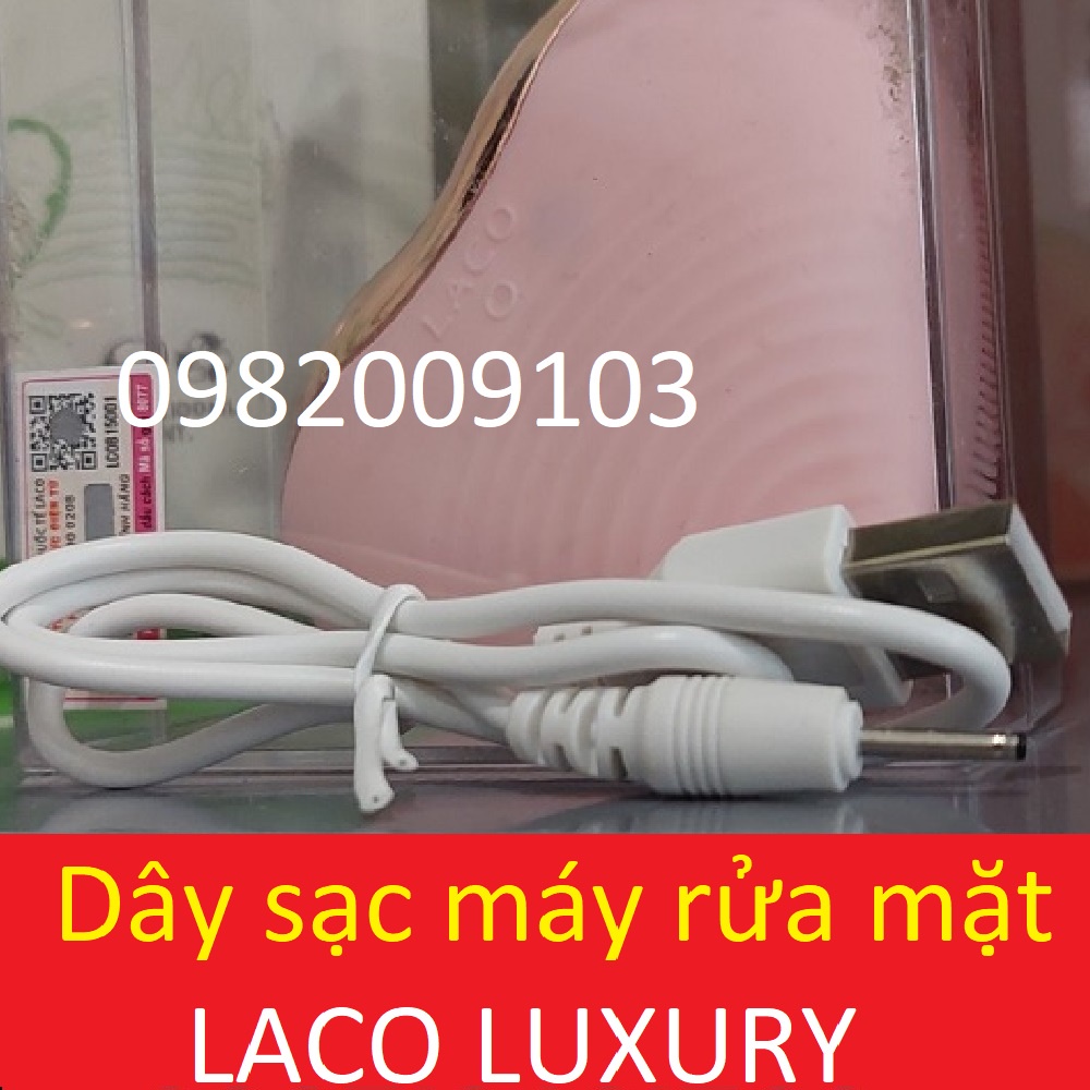 Dây sạc máy rửa mặt laco cleansing facial luxury và Promax chân kim chính hãng