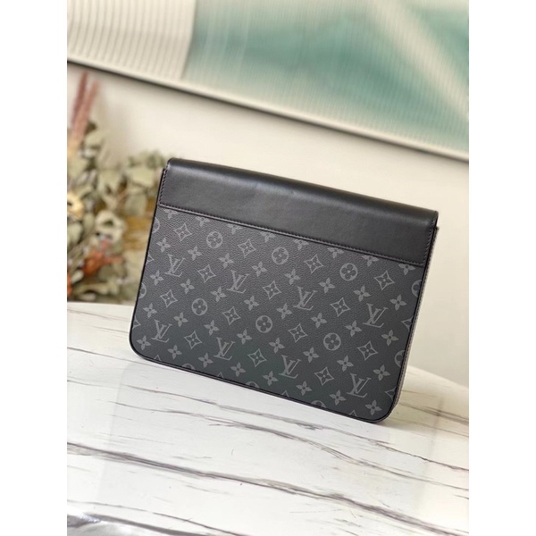 Ví Clutch Monogram fullbox lót logo form đẹp size 32cm da đẹp đanh