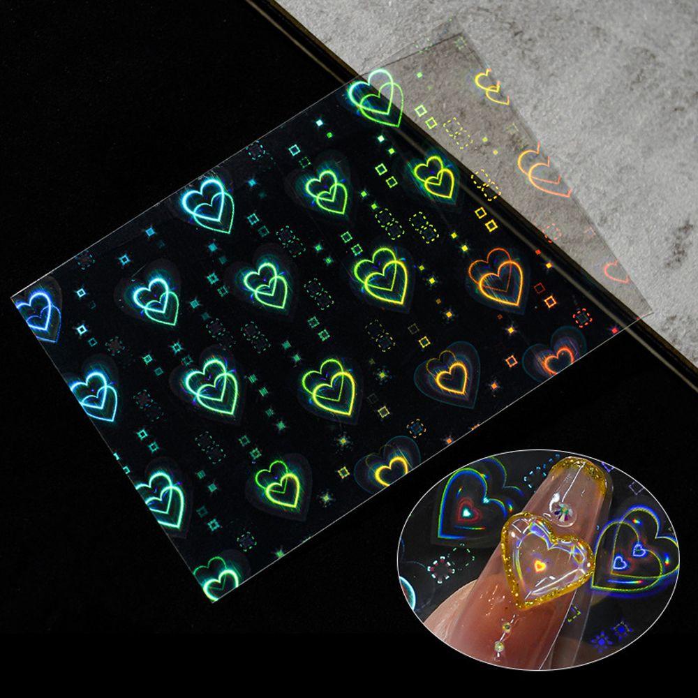 LILYES Giấy Foil Hologram Dán Móng Nghệ Thuật