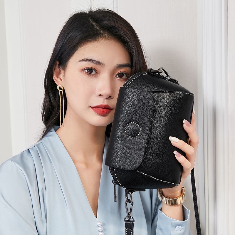 Túi Đeo Chéo Da Bò Thật Cỡ Nhỏ Thời Trang Nữ Sành Điệu