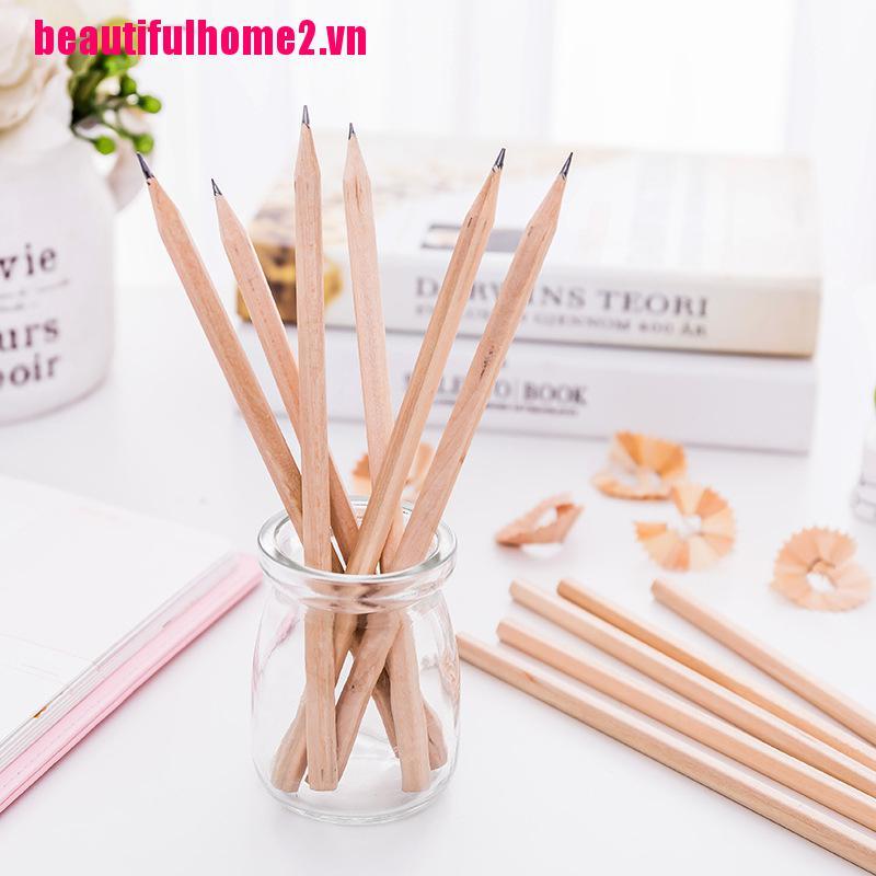 Bộ 10 bút chì bằng gỗ tự nhiên cho học sinh | BigBuy360 - bigbuy360.vn