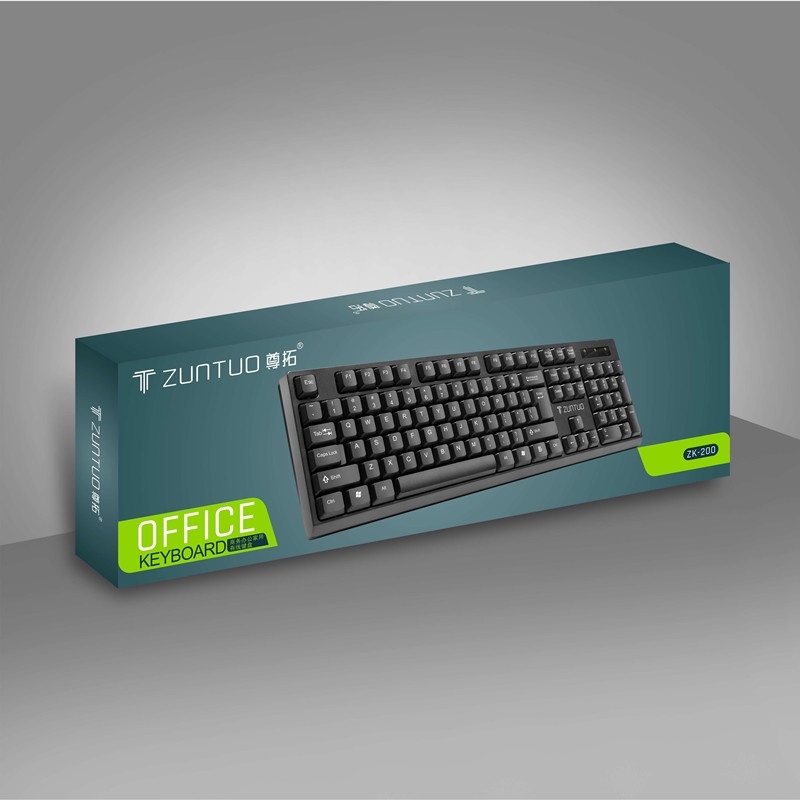 Bàn phím văn phòng, bàn phím có dây Zuntuo ZK -200- Phím bấm siêu êm- BH 12 T | BigBuy360 - bigbuy360.vn