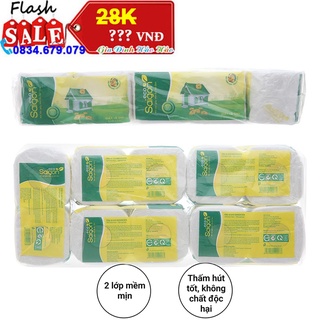 Lốc 10 cuộn giấy vệ sinh gvs saigon eco 2 lớp