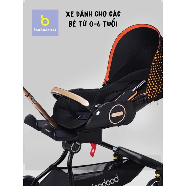 FREE SHIP ! Xe đẩy Baobaohao  V9 gấp gọn có tư thế nằm 2022