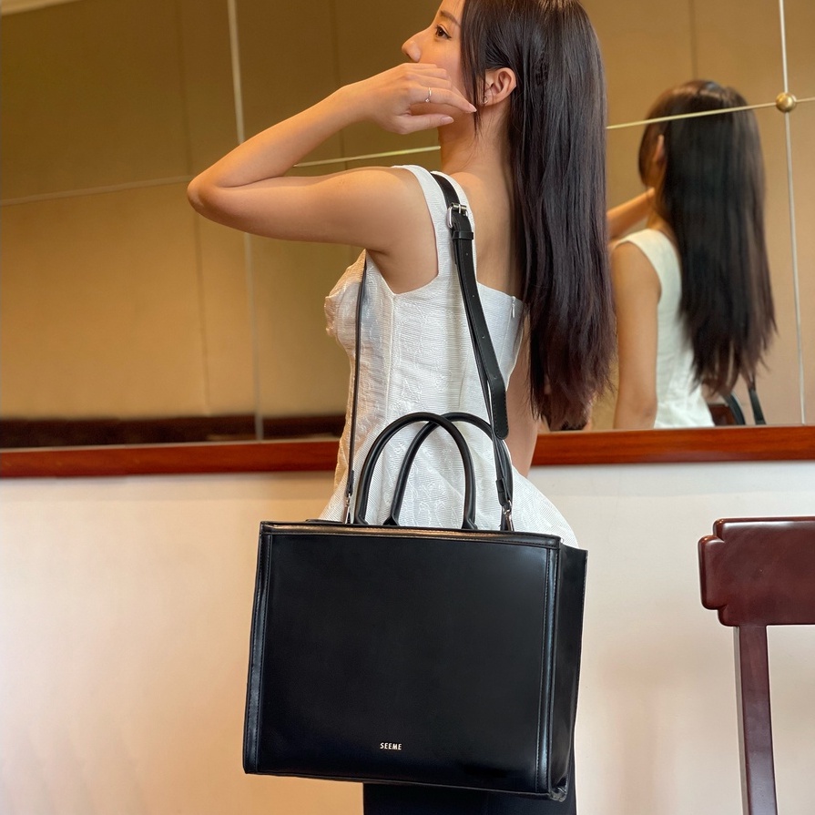 Túi xách nữ SEEME Stella Bag dáng vuông&amp;có dây đeo chéo