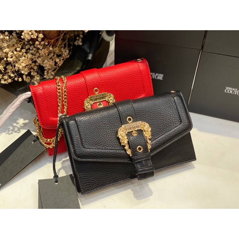 Túi Versace Jeans couture chain crossbody bag đen quá xuất sắc