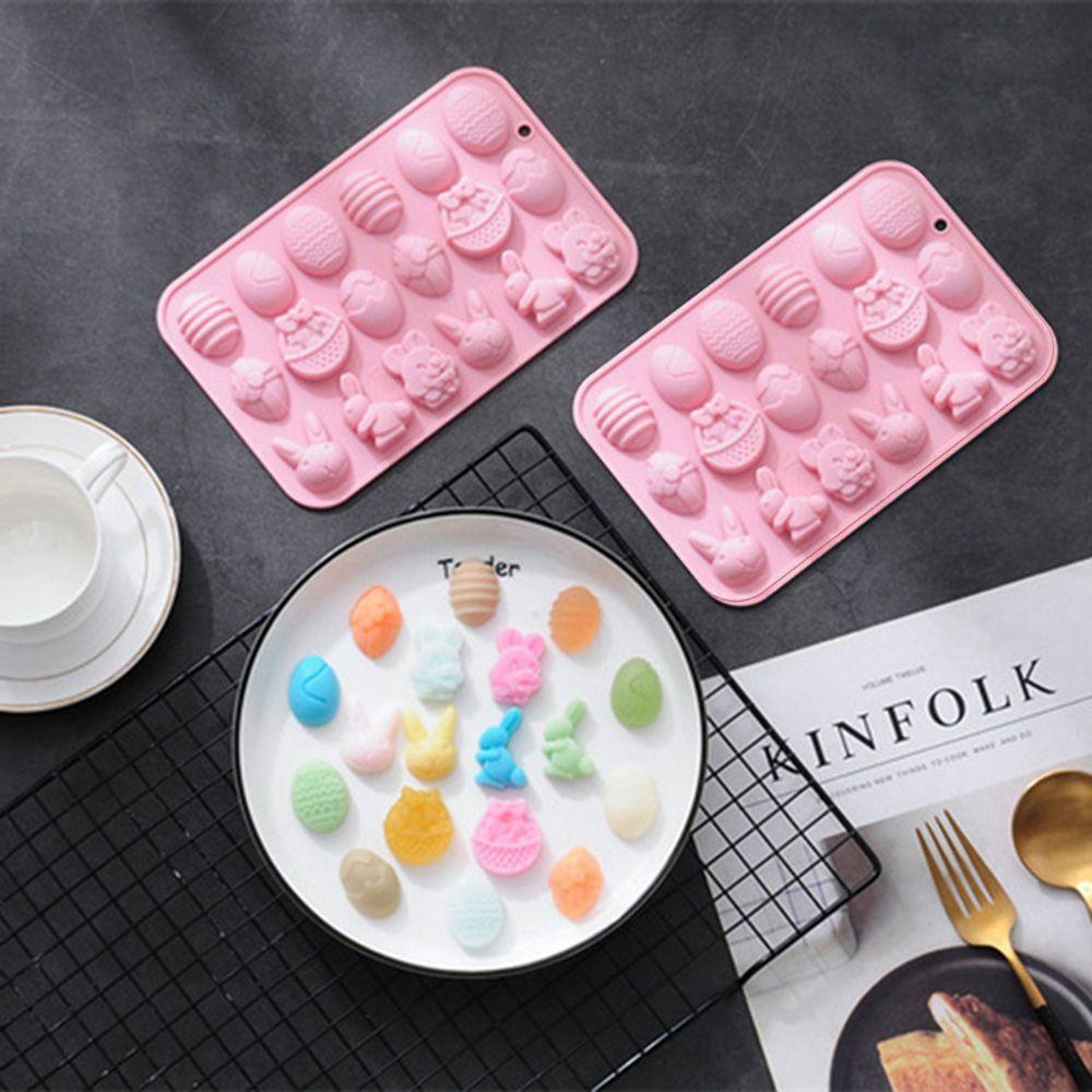 AUGUSTINA Khuôn Silicone Làm Xà Phòng 18 Ô Hình Thỏi Son