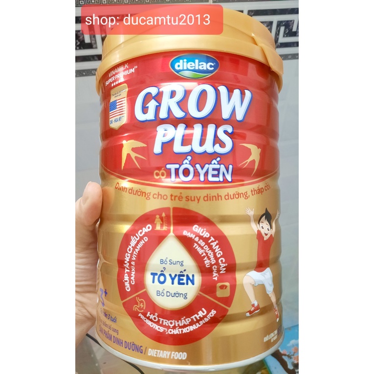 Sữa Bột Dielac Grow Plus Có Tổ Yến 850g (Cho Trẻ Trên 3 Tuổi)