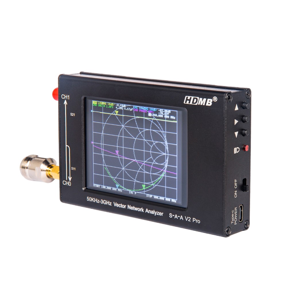 Màn hình cảm ứng 2,8 inch HDMB danh sách đóng gói Máy phân tích mạng vectơ 50Khz-3GHz, được sử dụng để đo ăng-ten VHF UHF của Nanovna F V2. Màn hình cảm ứng Nanovna inch HF Máy phân tích mạng vectơ VHF Danh sách đóng gói UHF
