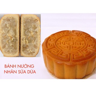 Bánh trung thu nhân sữa dừa 170g Hữu Bình: 01 chiếc