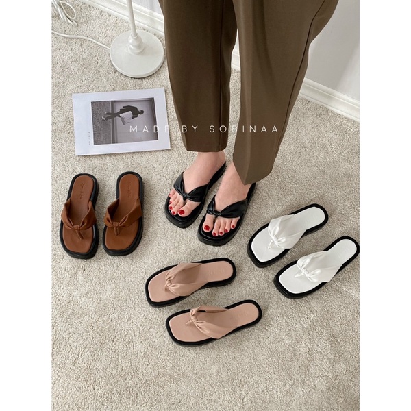 Dép bánh mì kẹp ngón 361, nhiều màu, phong cách cá tính năng động