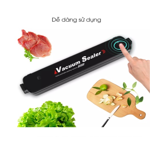 Máy hút chân không thực phẩm Vacuum Sealer dùng cho gia đình - Tặng 10 túi hút chân không HCK10 [Shop CEC}