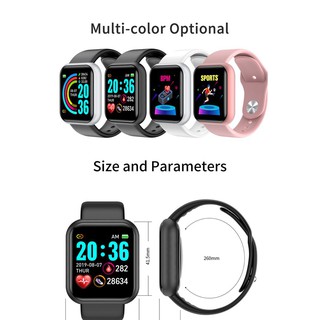 [bachvan] Đồng Hồ Thông Minh Y68 Chống Nước Kết Nối Bluetooth Hỗ Trợ Theo Dõi Sức Khỏe * nk032