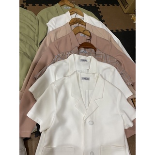 áo cổ vest cộc tay sz SM
