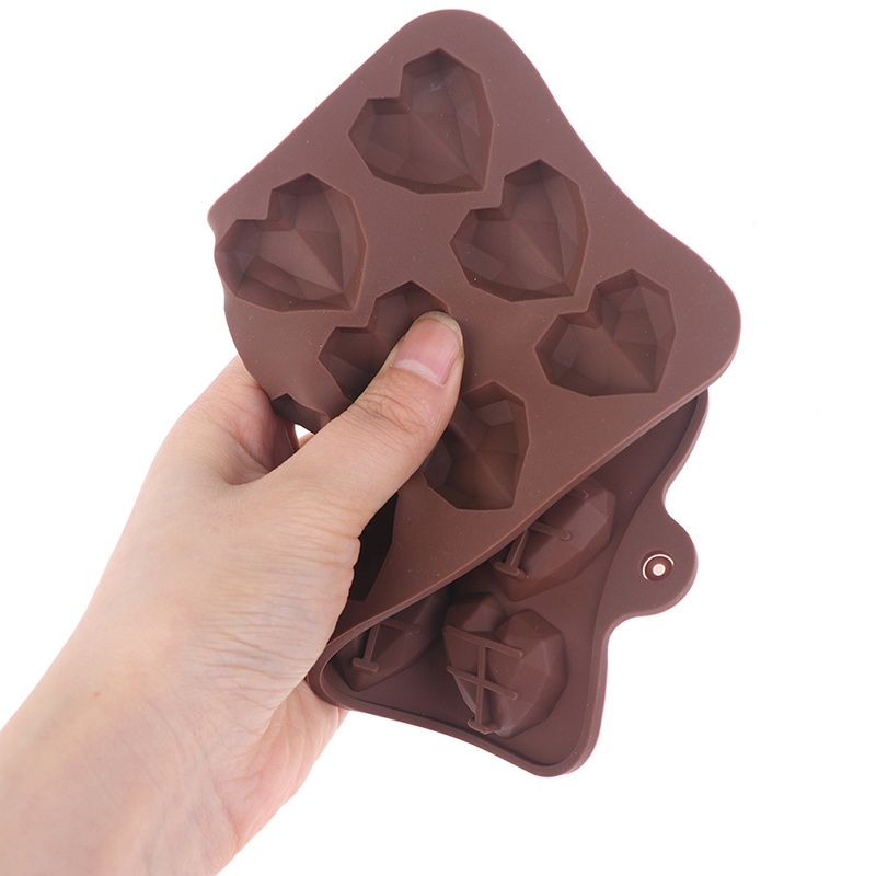 Khuôn Silicone 15 Ô Hình Trái Tim Làm Kẹo / Sô Cô La