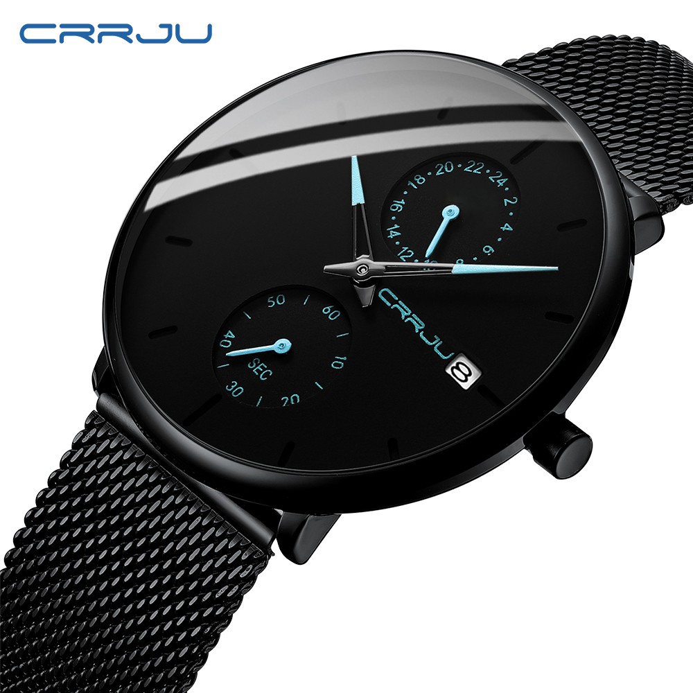 CRRJU Men's Watches High-end Fashion Titanium Wire - Calender Anti-Scratch Water Resistant 2265