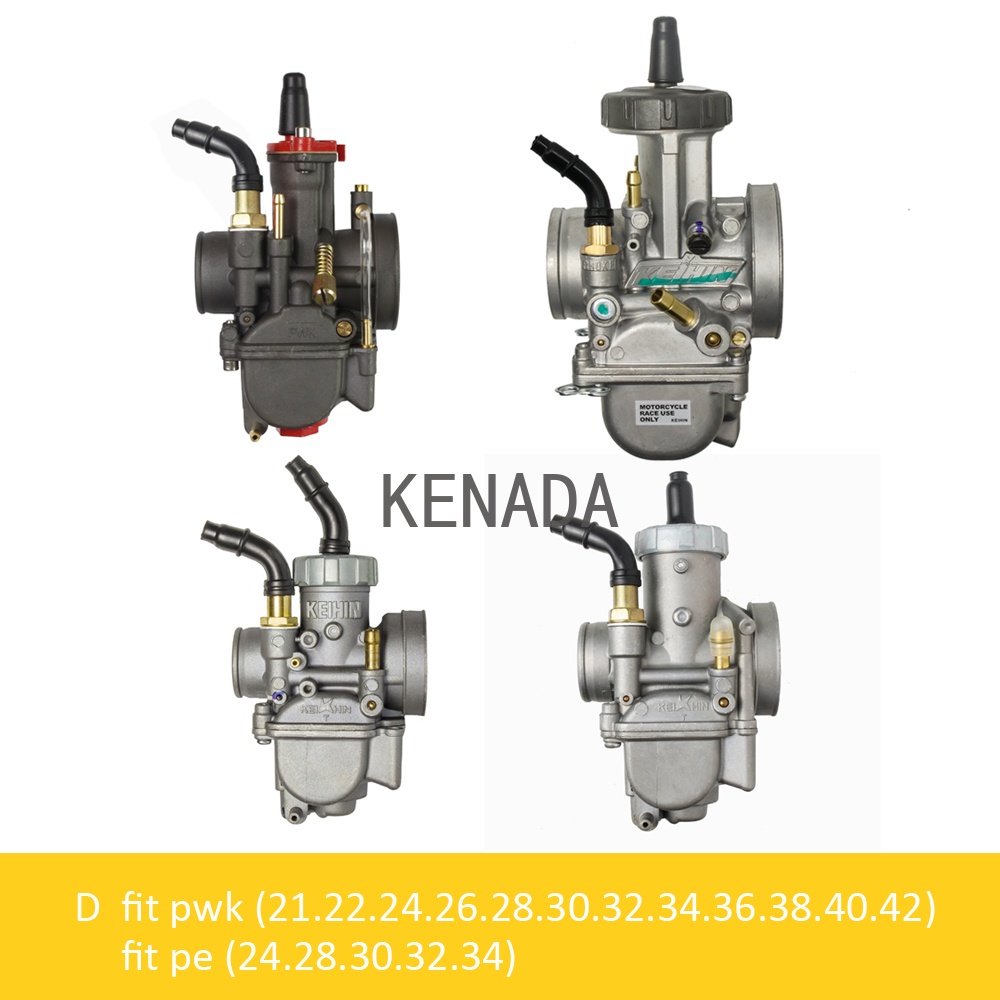 Van Điều Chế Hòa Khí Cho Keihin PWK21 24mm-42mm PE 24 28 30 32 34，Cụm van tiết lưu với công tắc điều khiển van bằng tay tay cầm tập trung