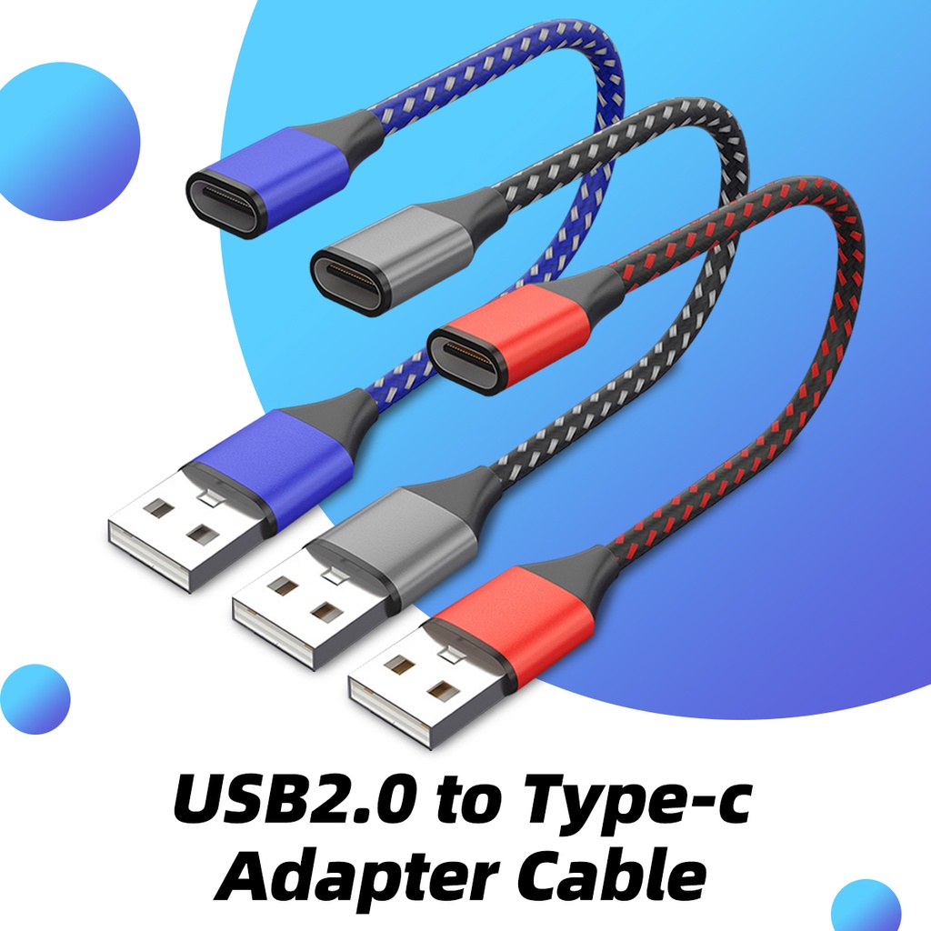 Dây cáp chuyển đổi USB 2.0 sang Type-C 3A FONKEN cho điện thoại
