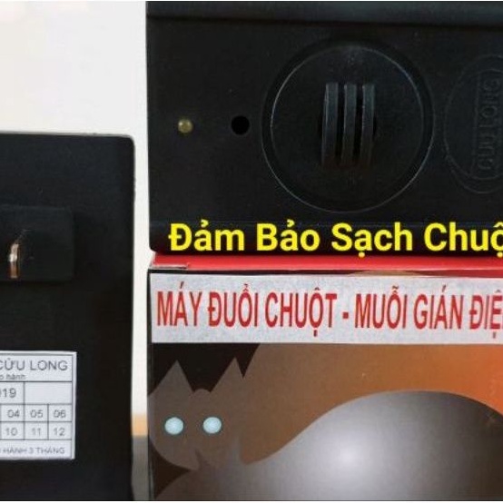Máy 3 in 1 Đuổi Chuột Muỗi Gián Sử dụng sóng âm công nghệ mỹ Cửu Long - Chính Hãng Nhà sản xuất
