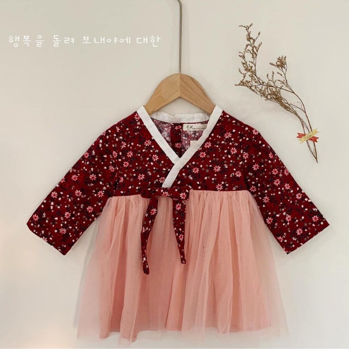 Váy Kimono JOLY TBKV35 Xuất Hàn Siêu Xinh Cho Bé Gái Từ 1- 6 Tuổi