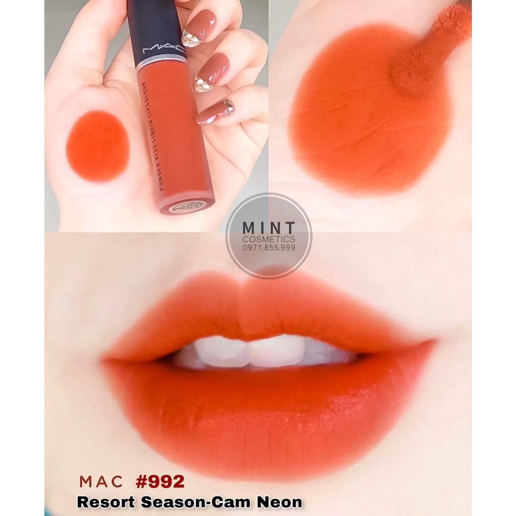 [CHÍNH HÃNG] Son Kem Lì MAC Powder Kiss Liquid Lipcolour, Son Mac Kem Chính Hãng Có Bill