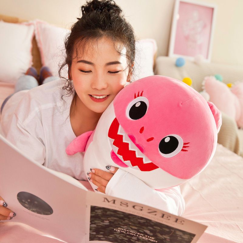 Đồ chơi nhồi bông Hình Cá Mập Hoạt Hình Cho Bé