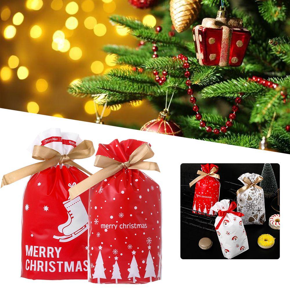 Set 5 Túi Đựng Kẹo Họa Tiết Giáng Sinh / Năm Mới