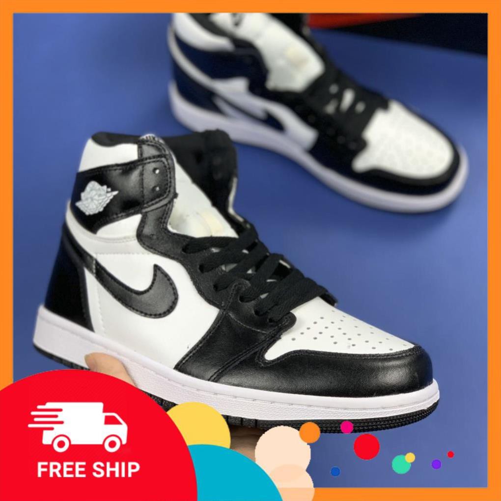 [ FREESHIP –BẢO HÀNH 1 NĂM] GIÀY SNEAKER NAM NỮ JORDAN CAO CỔ ĐEN TRẮNG HOT TREND