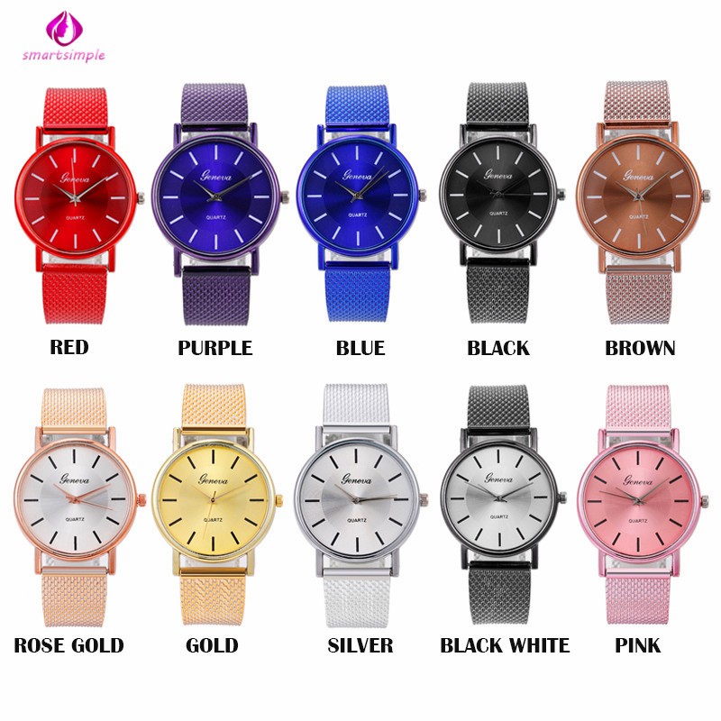 Fashion Unisex Quartz Watch Women's Wristwatches Life Waterproof Ladies Wrist Watch