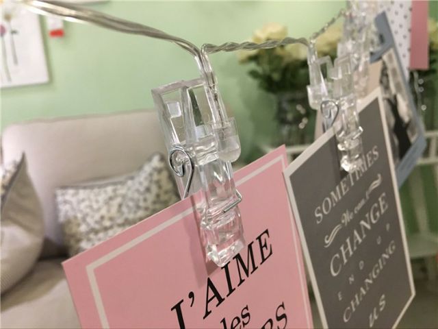 Dây đèn led kẹp ảnh trang trí