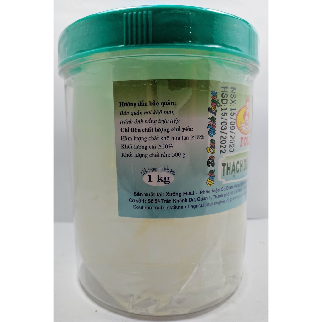 THẠCH DỪA NHÃN HŨ 1KG