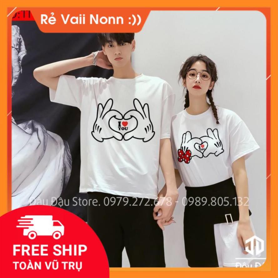 ÁO CẶP ĐÔI CỔ TRÒN NAM NỮ THỜI TRANG