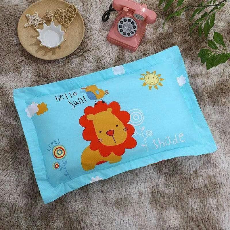 Gối Cotton 5D cho bé. Hàng 2 lớp, In hình thú dễ thương cho bé
