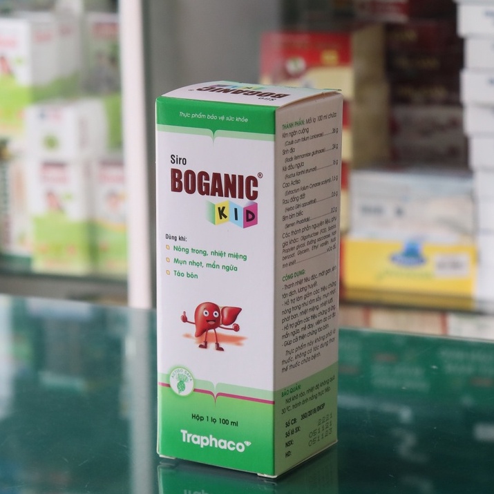 Siro Boganic Kid  - Hỗ trợ giảm các triệu chứng dị ứng, mẩn ngứa, mề đay, mụn nhọt, rôm sảy, nhiệt miệng