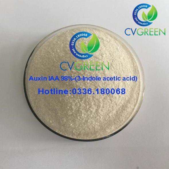 Auxin IAA 98% (3-Indole acetic acid). Chất kích chồi, thân, rễ (gói 50g) Tặng kèm dung môi