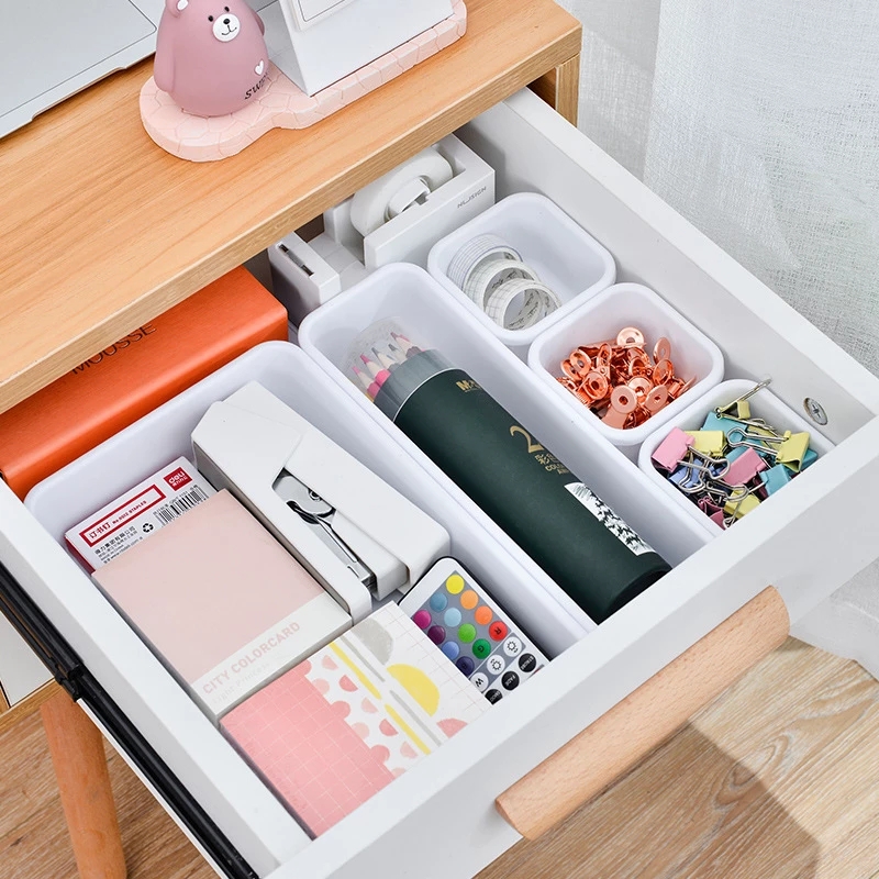 Bộ 8 Hộp Đựng Đồ Để Bàn Có Thể Điều Chỉnh Tiện Lợi