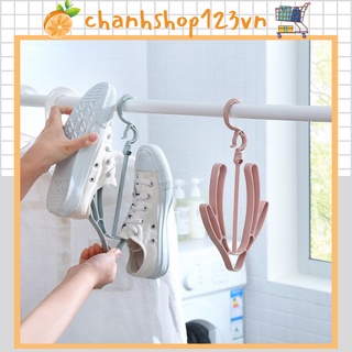 Móc treo phơi giày dép, tất, mũ nón thông minh xoay 360 độ, giúp mau khô và giữ dáng đồ dùng - 10160