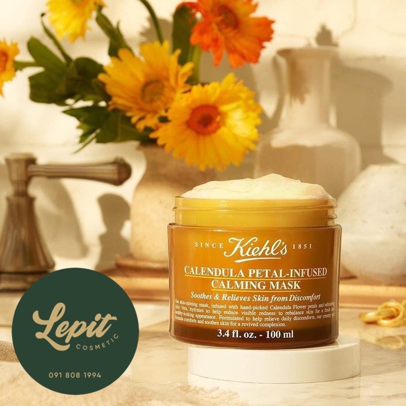 [Mẫu Mới 2021] Mặt Nạ Kiehls Hoa Cúc - Kiehls Calendula Petal-Infused Calming Mask - Mask Kiehls Hoa Cúc