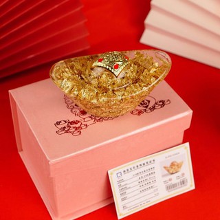 Thỏi vàng đĩnh vàng, túi vàng, hồ lô thủy tinh- trang trí - vật phẩm phong thủy đẹp tinh tế