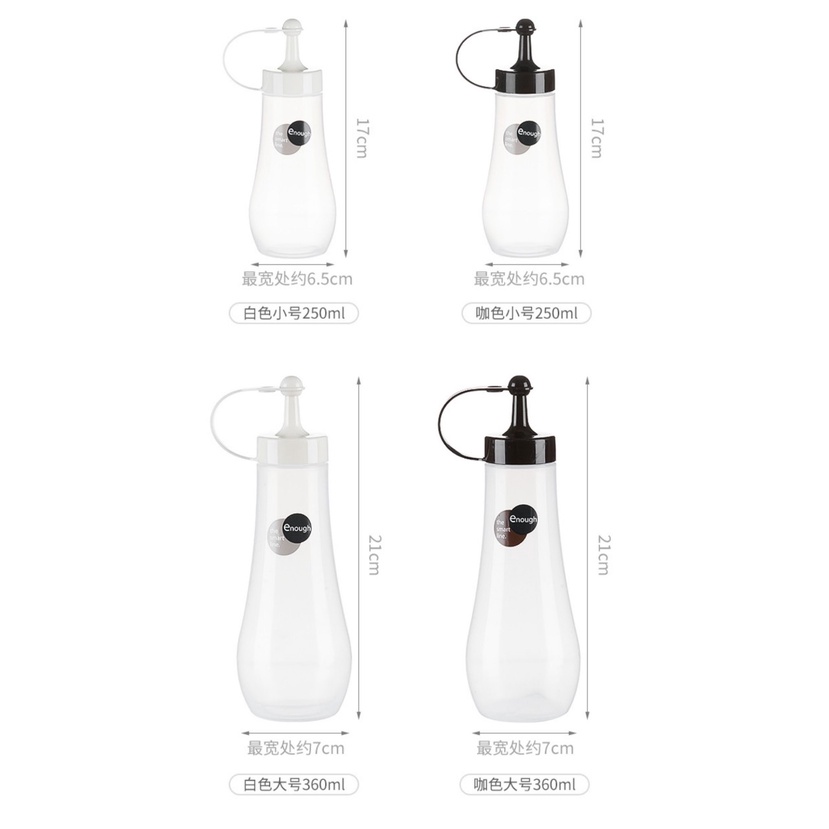 Chai đựng gia vị, nước sốt INOMATA 360 ml - Hàng Nội địa Nhật Bản