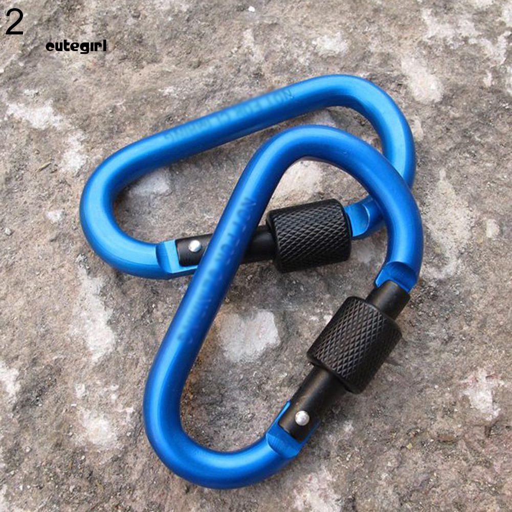 Móc khóa Carabiner chữ D bằng hợp kim nhôm tiện dụng | BigBuy360 - bigbuy360.vn