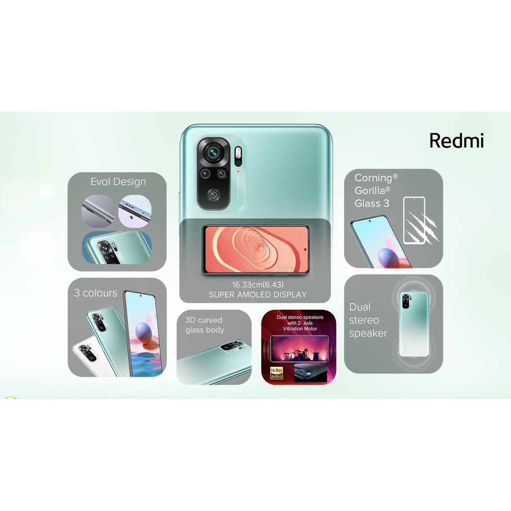 Điện thoại Xiaomi Redmi Note 10 |4G - 64GB| CHIP SNAP678 - Hàng Chính Hãng Digiworld | BigBuy360 - bigbuy360.vn