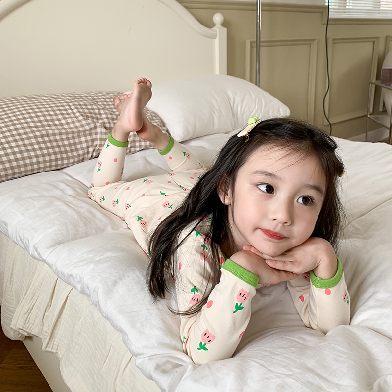 Bộ Thu Đông Bé Gái, Bộ Ngủ Dài Tay, Bộ Dài Tay Bé Gái, Ambb Kids Cho Bé Trai Và Bé Gái Từ 1-5 Tuổi ( 8-27kg)-2023