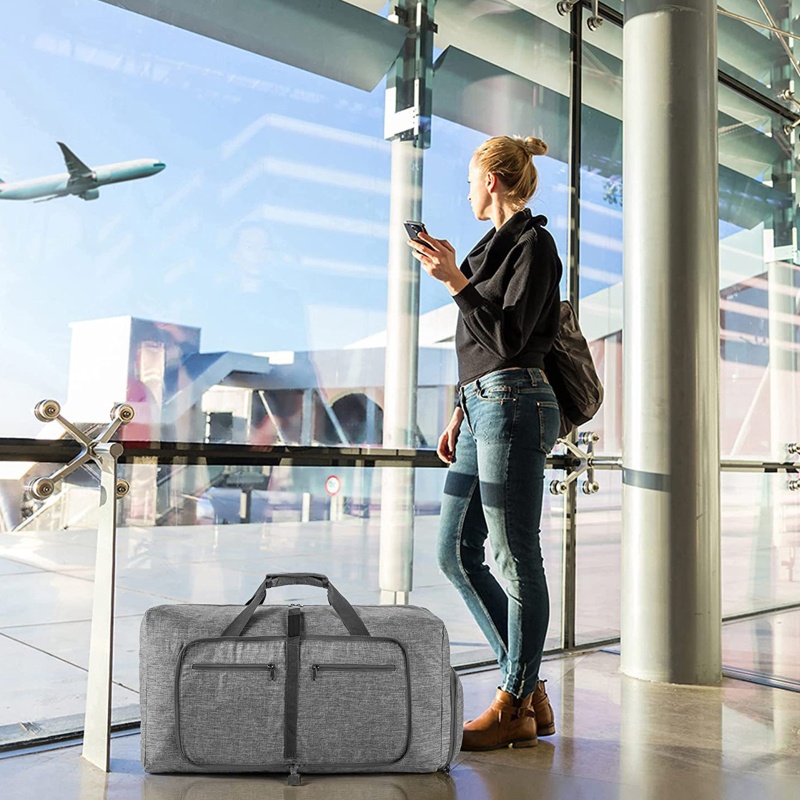 Túi Du Lịch Có Dây Kéo Dung Tích Lớn 65L