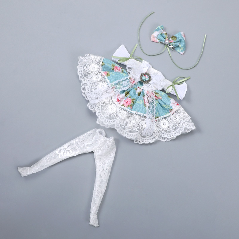 Đầm Công Chúa Đồ Chơi Búp Bê BJD 30Cm