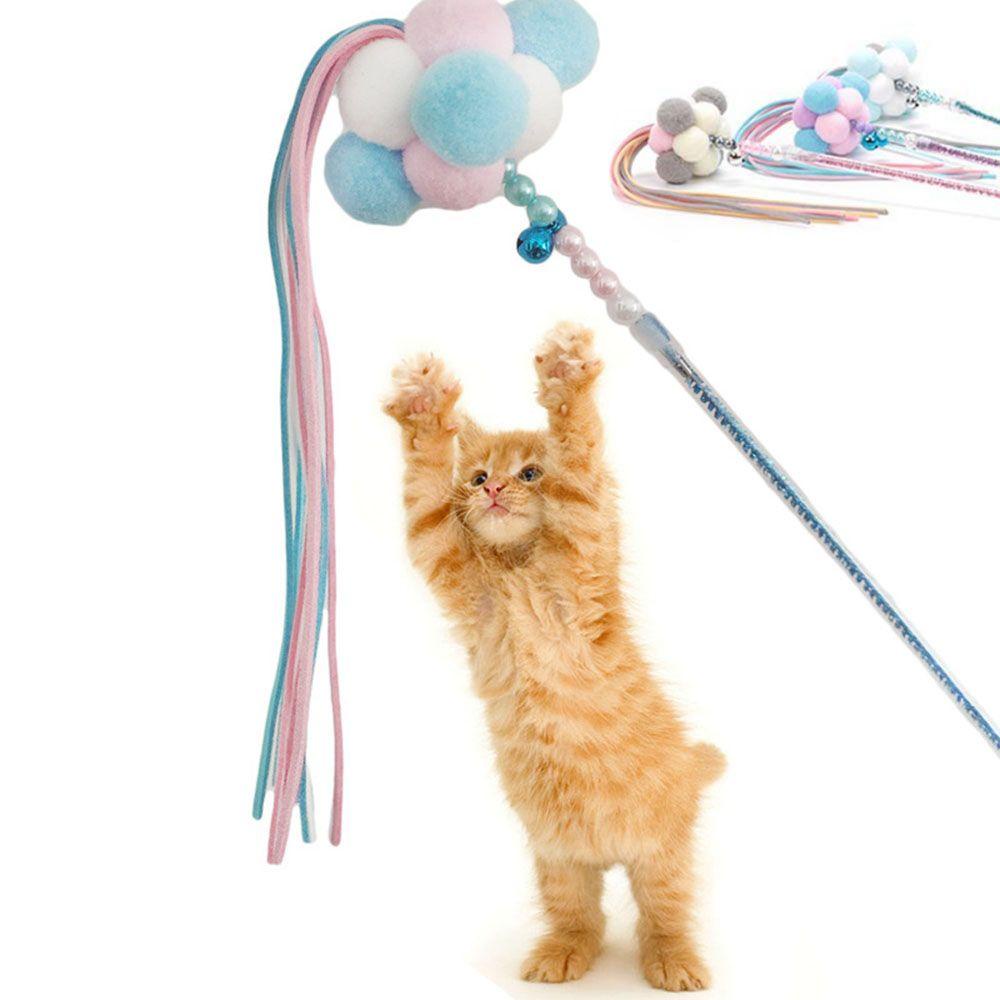 AUGUSTINA Gậy Gắn Lông Vũ Nhiều Màu Sắc Tương Tác Với Mèo Cưng