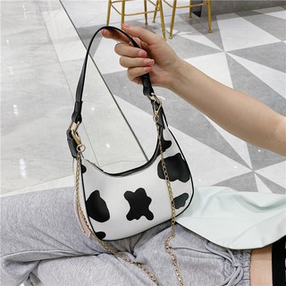 Túi Xách Mini Họa Tiết Da Bò Sữa Dễ Thương Xinh Xắn