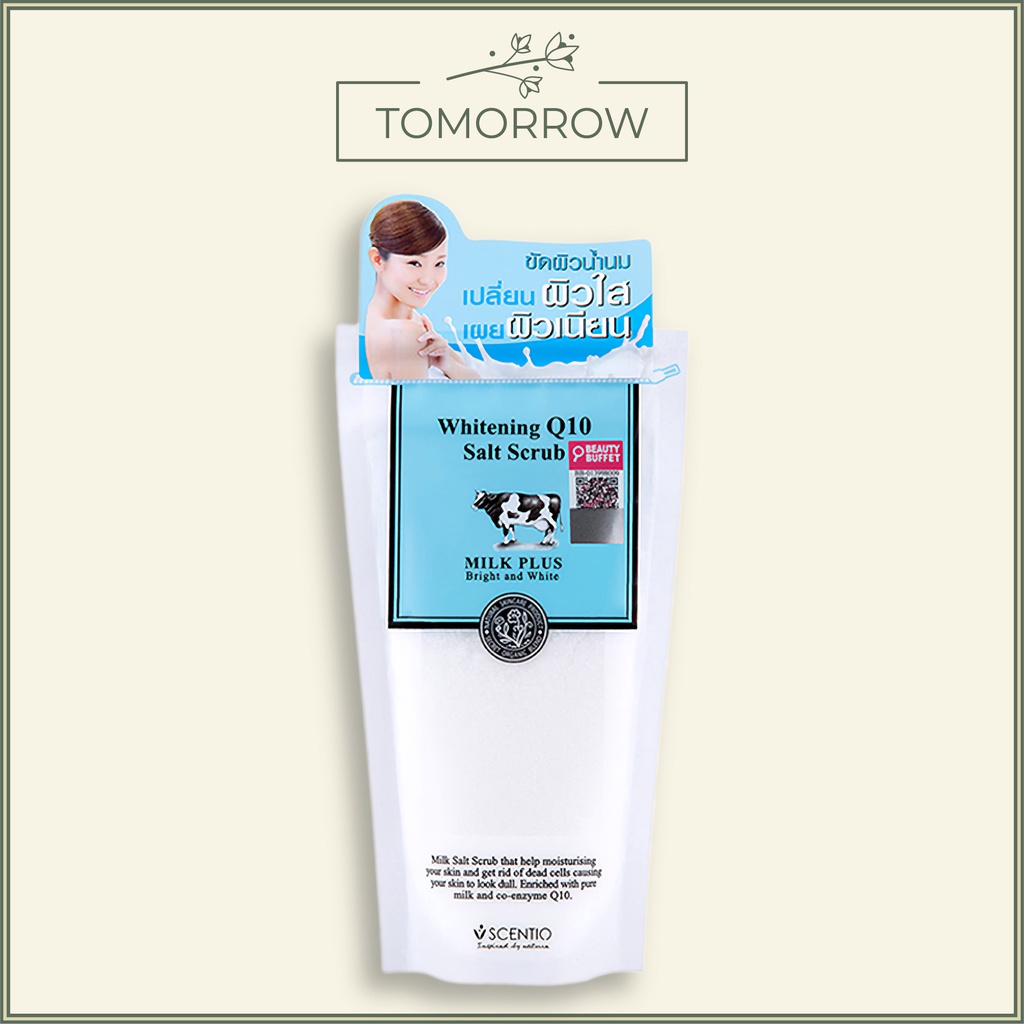 Muối Tẩy Tế Bào Chết Body Sữa Bò Trắng Da Milk Plus Whitening Q10 Salt Scrub 300g