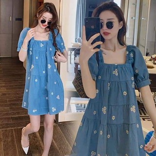 vải jean in hoa