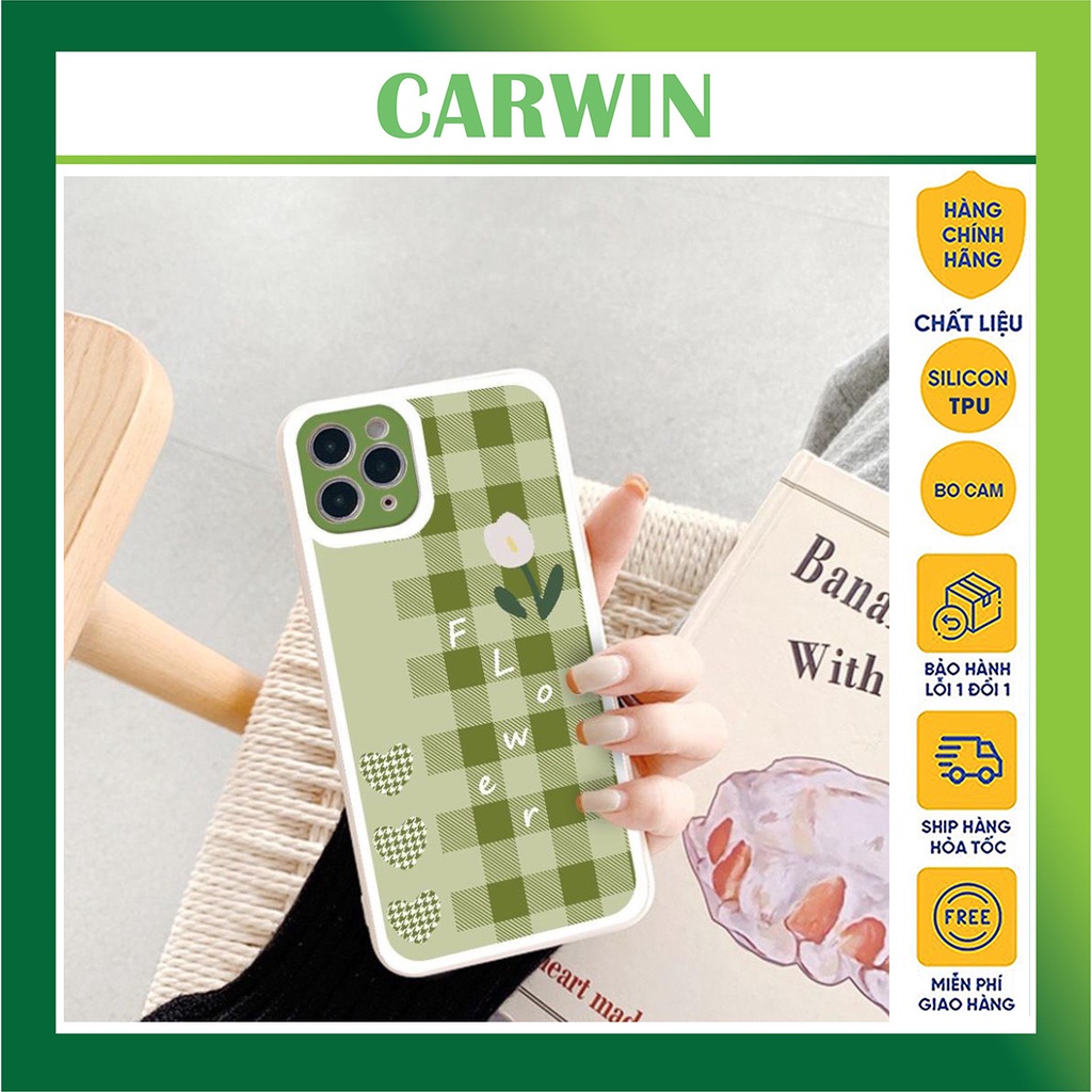 Ốp lưng iphone họa tiết flower dẻo bảo vệ camera cho 7pluss 8pluss x xs xsmax 11 11max 12 12max 13 1